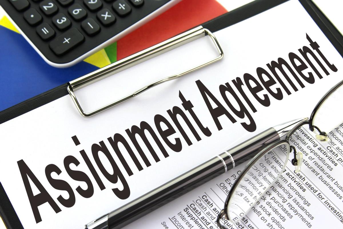what is an example of an assignment clause